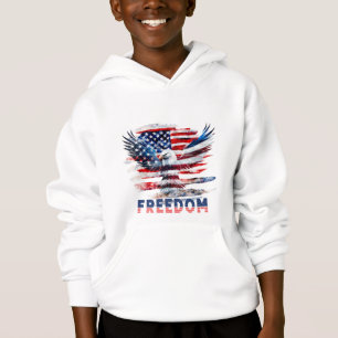 Flag and eagle of the United States.Freedom.