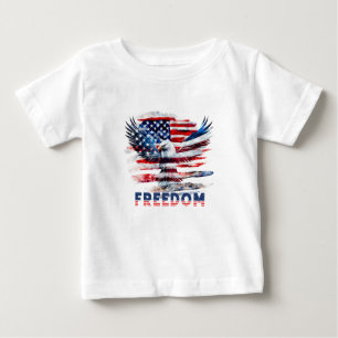 Flag and eagle of the United States.Freedom. Baby T-Shirt