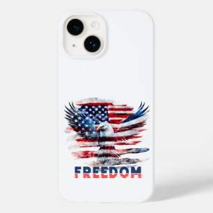 Flag and eagle of the United States.Freedom. Case-Mate iPhone 14 Case
