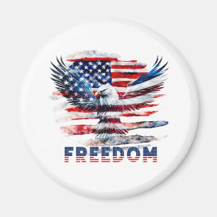 Flag and eagle of the United States.Freedom. Magnet