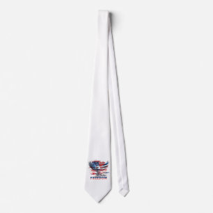 Flag and eagle of the United States.Freedom. Tie