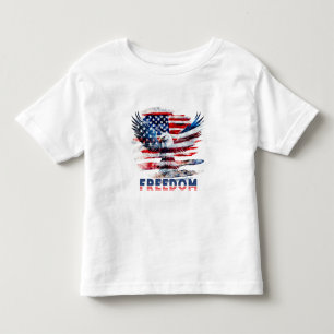 Flag and eagle of the United States.Freedom. Toddler T-Shirt