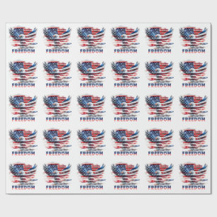 Flag and eagle of the United States.Freedom. Wrapping Paper