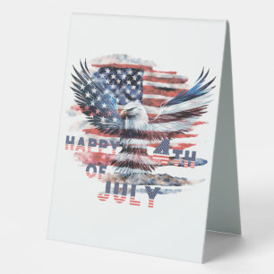 Flag and eagle of the United States. Independence