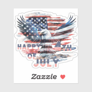 Flag and eagle of the United States. Independence