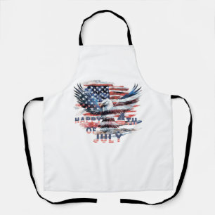 Flag and eagle of the United States. Independence  Apron