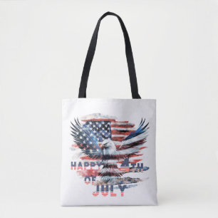Flag and eagle of the United States. Independence Tote Bag