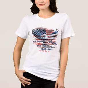 Flag and eagle of the United States. Independence Tri-Blend Shirt