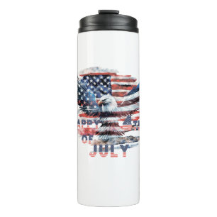 Flag and eagle of the United States. July 4th. Ind Thermal Tumbler
