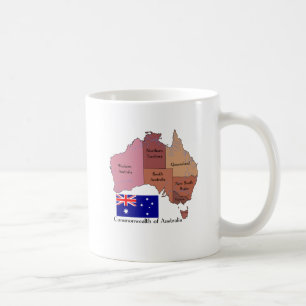 Flag and Map of Australia Coffee Mug
