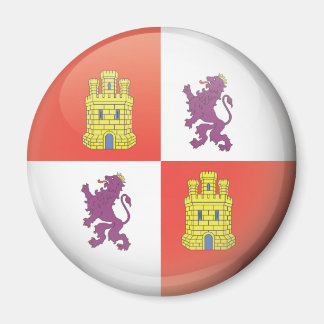 Flag and shield of Castilla y León Magnet
