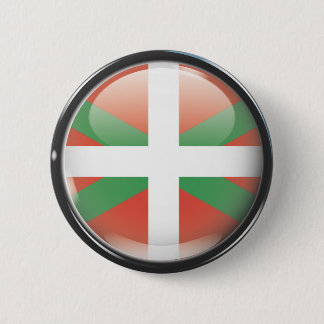 Flag and shield of Euskadi 6 Cm Round Badge