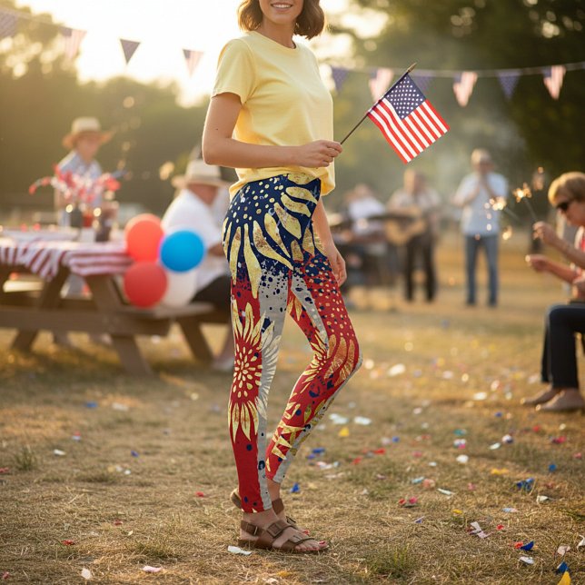 Flag and sunflowers leggings (Creator Uploaded)
