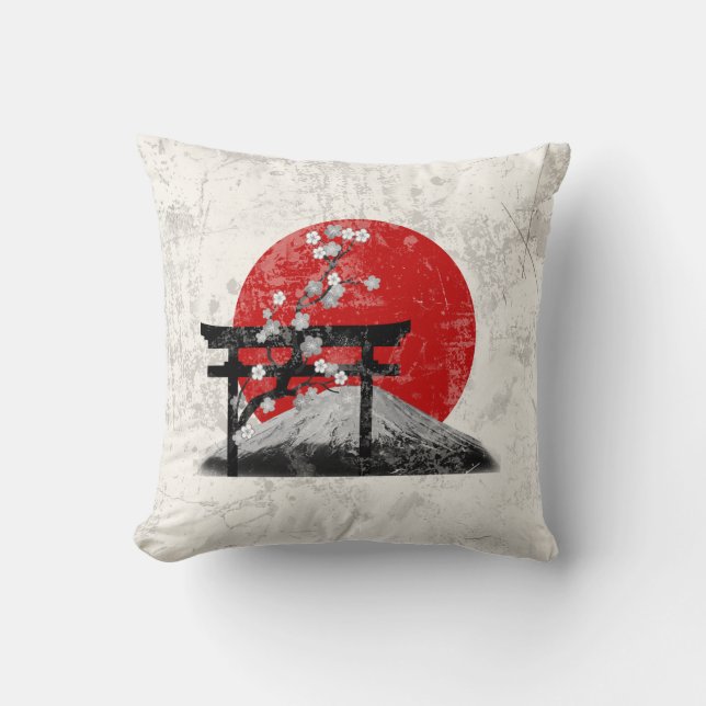 Flag and Symbols of Japan ID153 Cushion (Front)