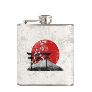 Flag and Symbols of Japan ID153 Hip Flask