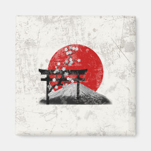 Flag and Symbols of Japan ID153 Magnet