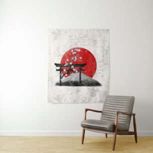Flag and Symbols of Japan ID153 Tapestry