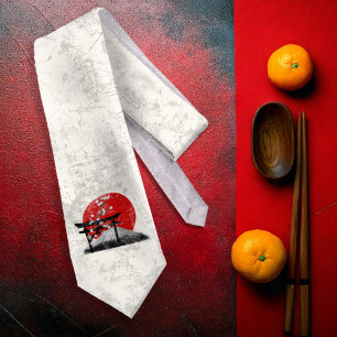 Flag and Symbols of Japan ID153 Tie