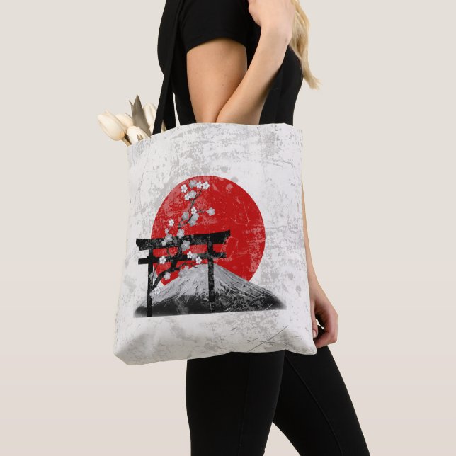 Flag and Symbols of Japan ID153 Tote Bag (Close Up)