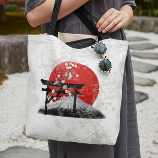 Flag and Symbols of Japan ID153 Tote Bag