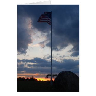Flag at Sunset