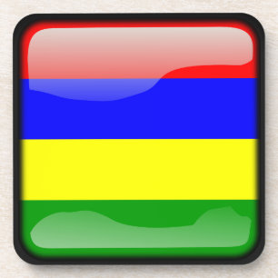 Flag auf Mauritius Coaster