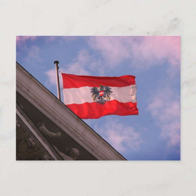 flag austria flying postcard (Front)