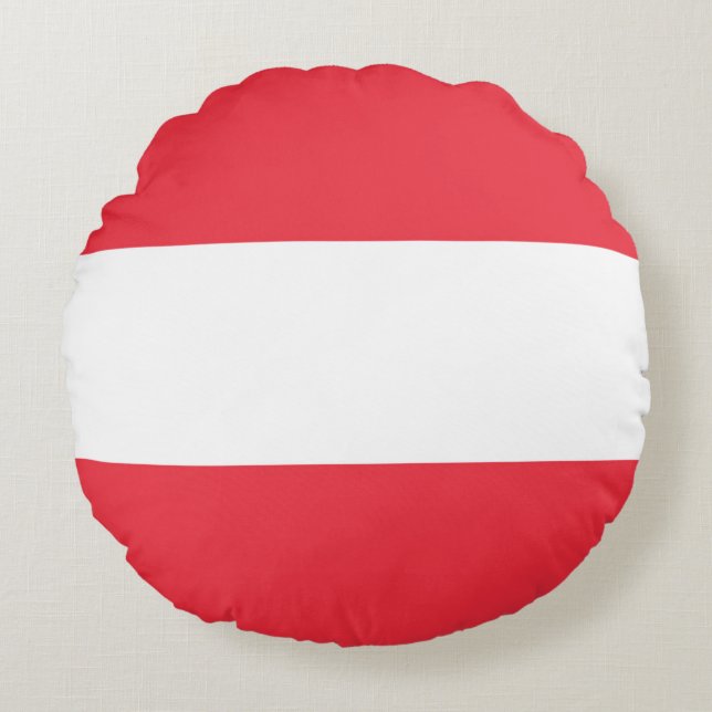 Flag Austria Round Cushion (Front)