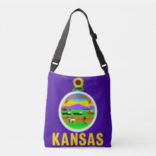 Flag Bag, Kansas Crossbody Bag