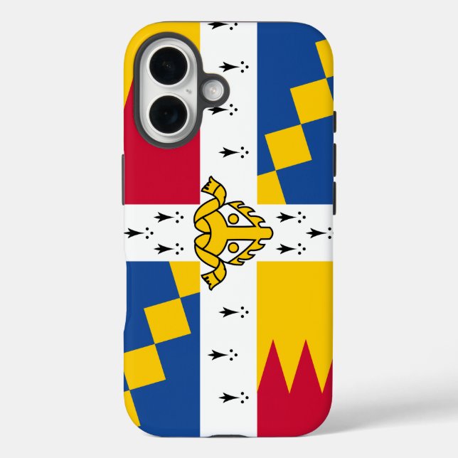 Flag/banner of Arms of Birmingham, England Case-Mate iPhone Case (Back)