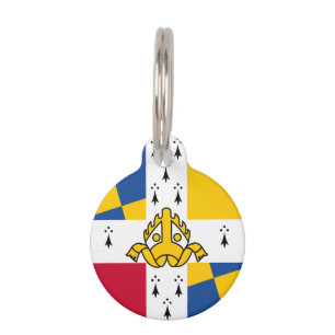 Flag/banner of Arms of Birmingham, England Pet Tag