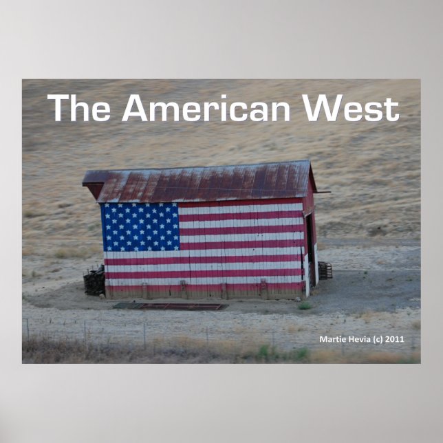 Flag Barn - The American West - Poster (Front)