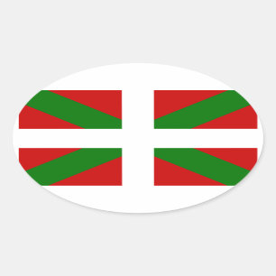 Flag Basque Country euskadi Oval Sticker
