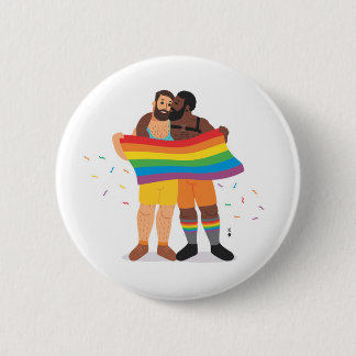 FLAG-BEAR-ERS  Love 6 Cm Round Badge