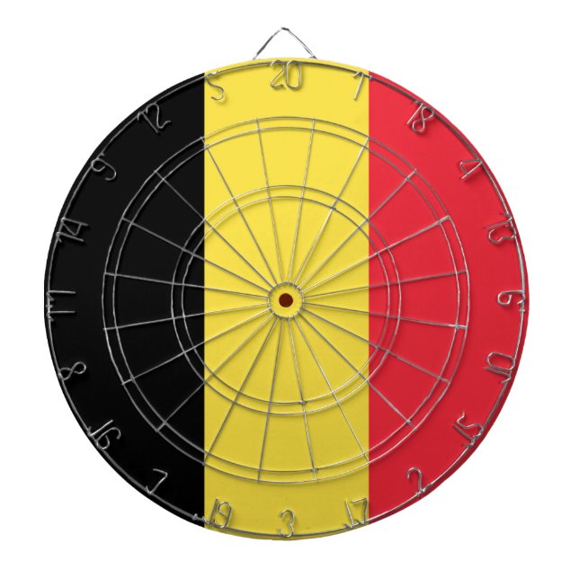 Flag Belgium Tricolor Dartboard (Front)