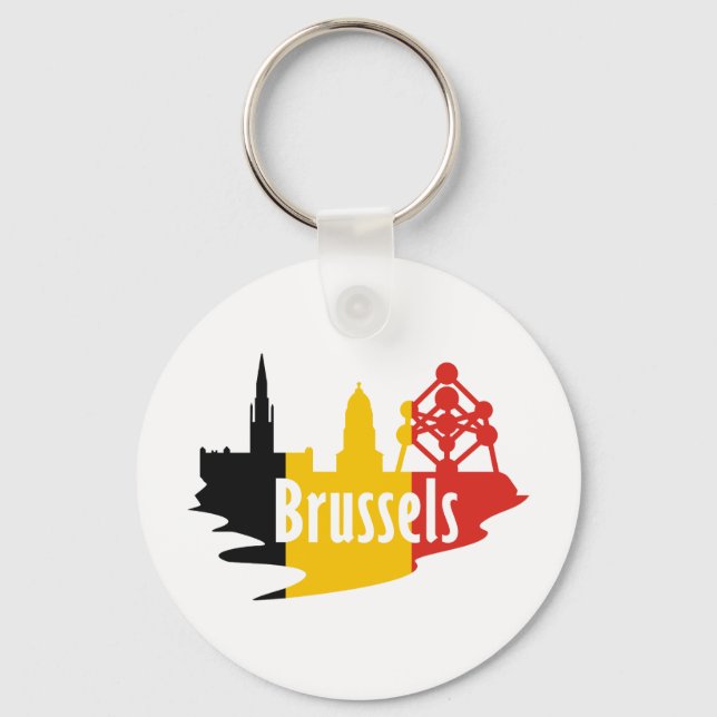 Flag Brussels Key Ring (Front)