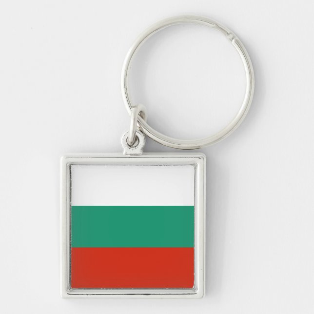 Flag Bulgaria tricolor Key Ring (Front)