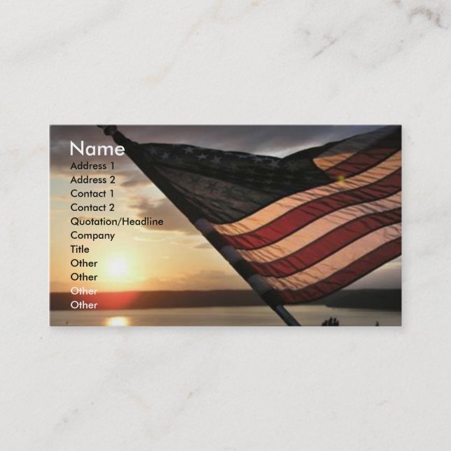 Flag Business Card (Front)