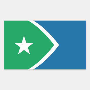 Flag Cedar Rapids, Iowa Rectangular Sticker