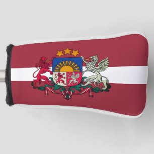 Flag/ coat of arms of Latvia Golf Head Cover
