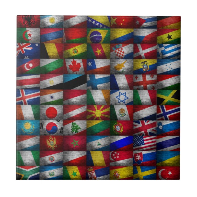 Flag collection ceramic tile (Front)