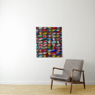 Flag collection tapestry