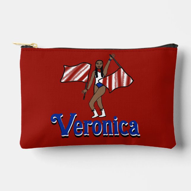 Flag / Colour Guard Accessory Bag Red/Blue (Front)