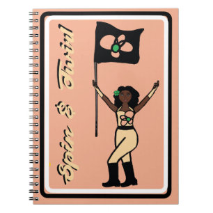 Flag Dancer Peach Flower Notebook