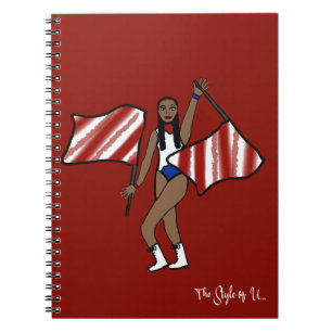 Flag Dancer White Red /Blue Accent F Notebook