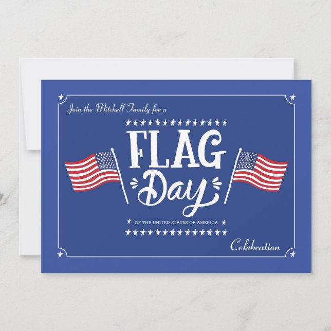 Flag Day Invitation (Front)