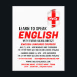 Flag Design, English Language Course Flyer<br><div class="desc">Flag Design,  English Language Course Advertising Flyers By The Business Card Store.</div>