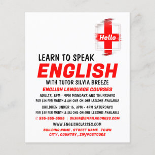 Flag Design, English Language Course Flyer