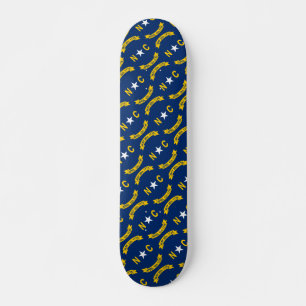 Flag detail of North Carolina Skateboard