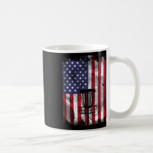 Flag Disc Golf Sket Vintage Frisbee Golfing Sport Coffee Mug